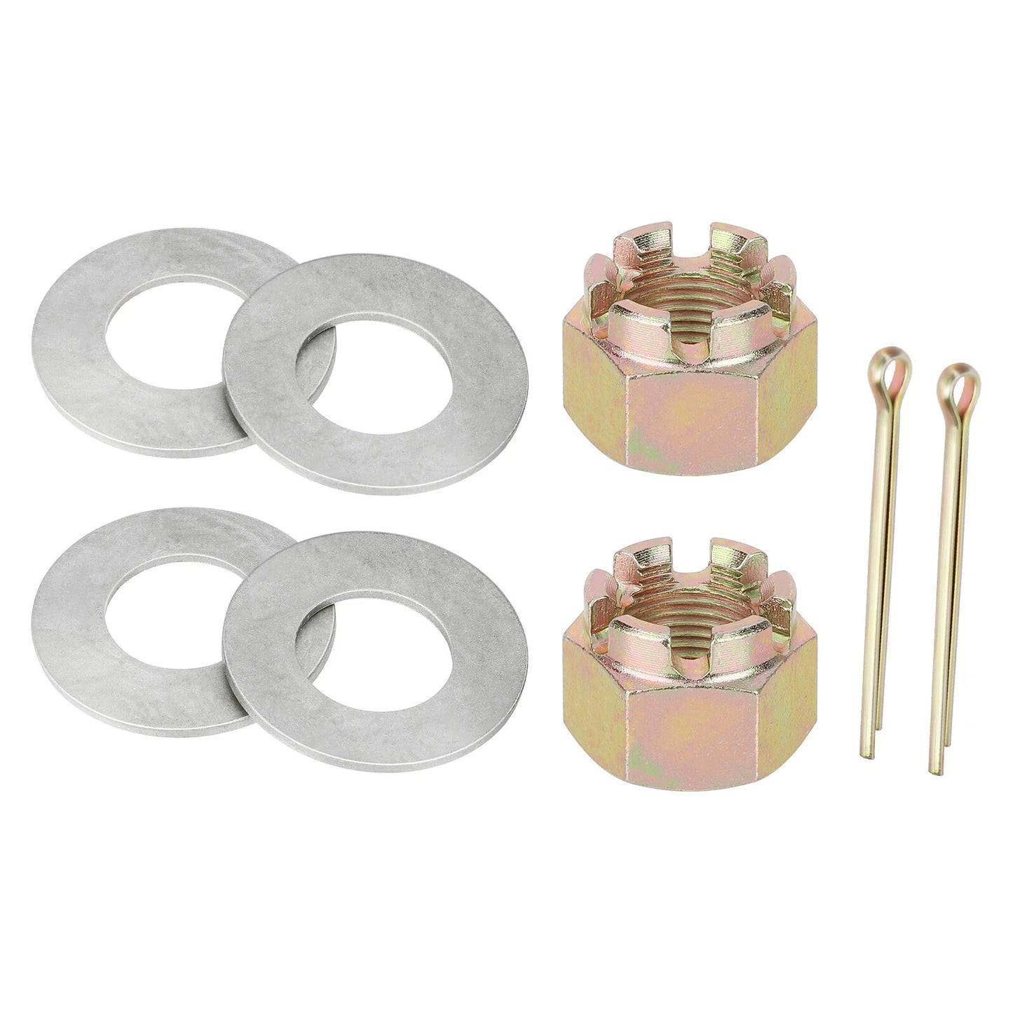 2 x Front/Rear Axle Nut and Washer for Polaris Ranger