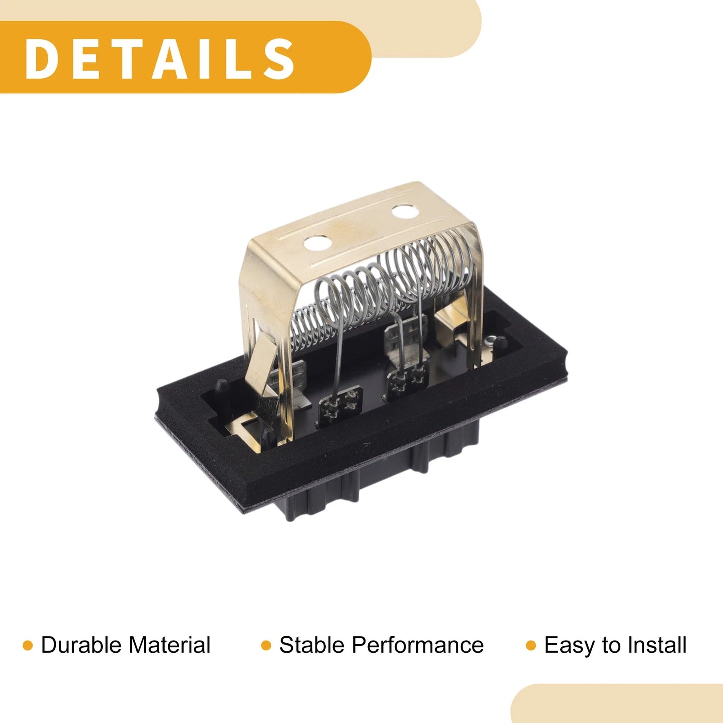 HVAC Blower Motor Resistor for Plastic Metal