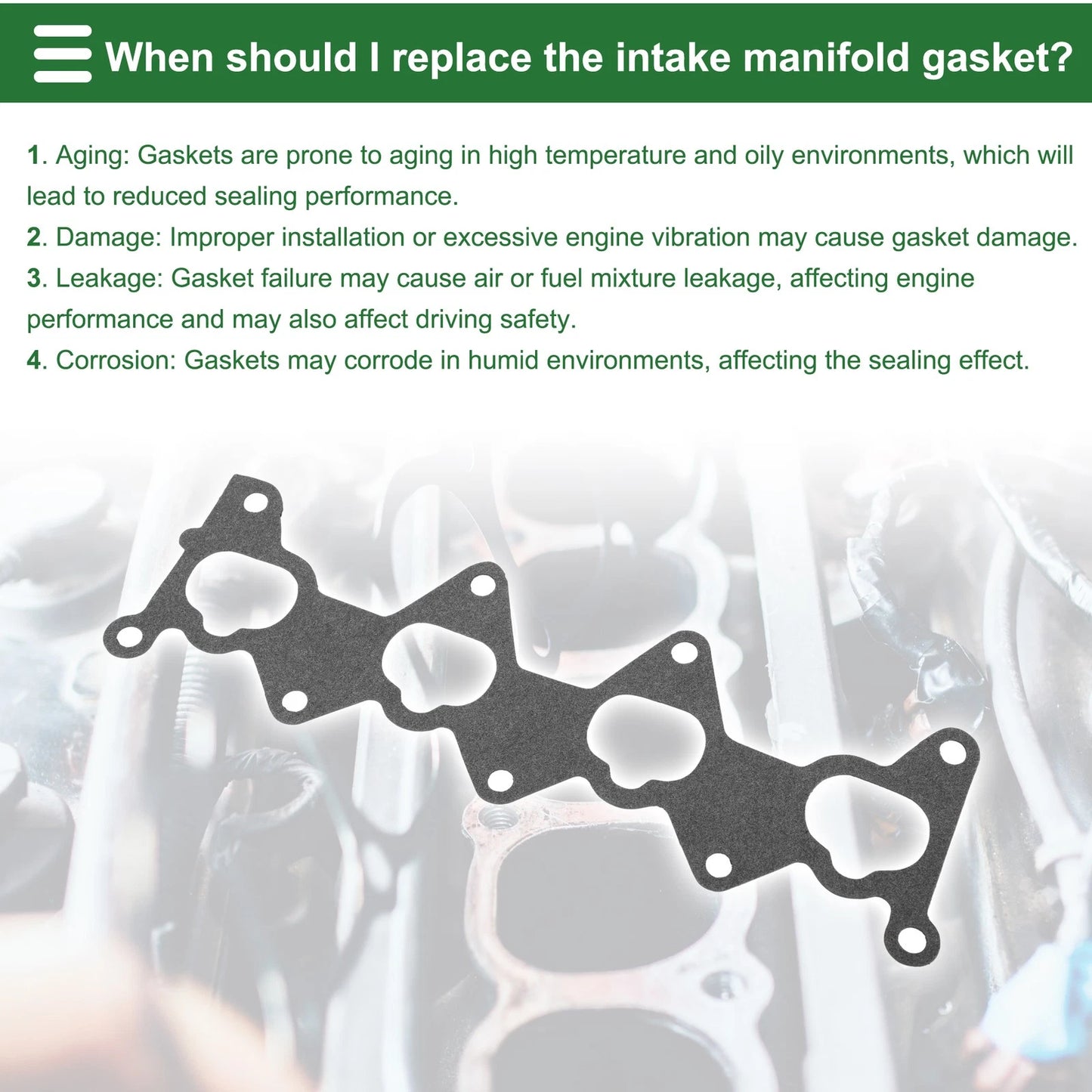 Engine Intake Manifold Gasket for Hyundai Elantra (2003-2006)