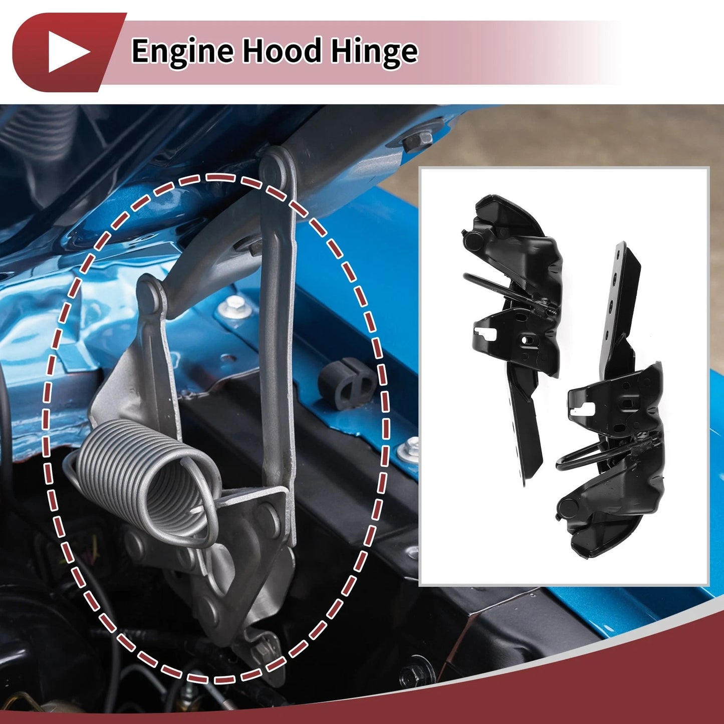 Hood Hinges for Honda Civic 2022-2023 Front Bonnet Bracket 2 x