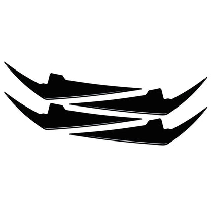4 x Front Bumper Side Spoiler Splitter for BMW 3 Series G20 G21 M Sport (2023)