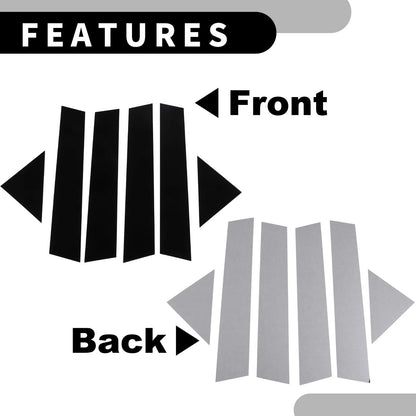 6pcs Pillar Window Trim Covers for Chrysler 300 300C (2005-2010)