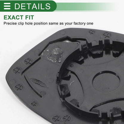 Right Side White Mirror Glass for Ford Focus (2012-2018)