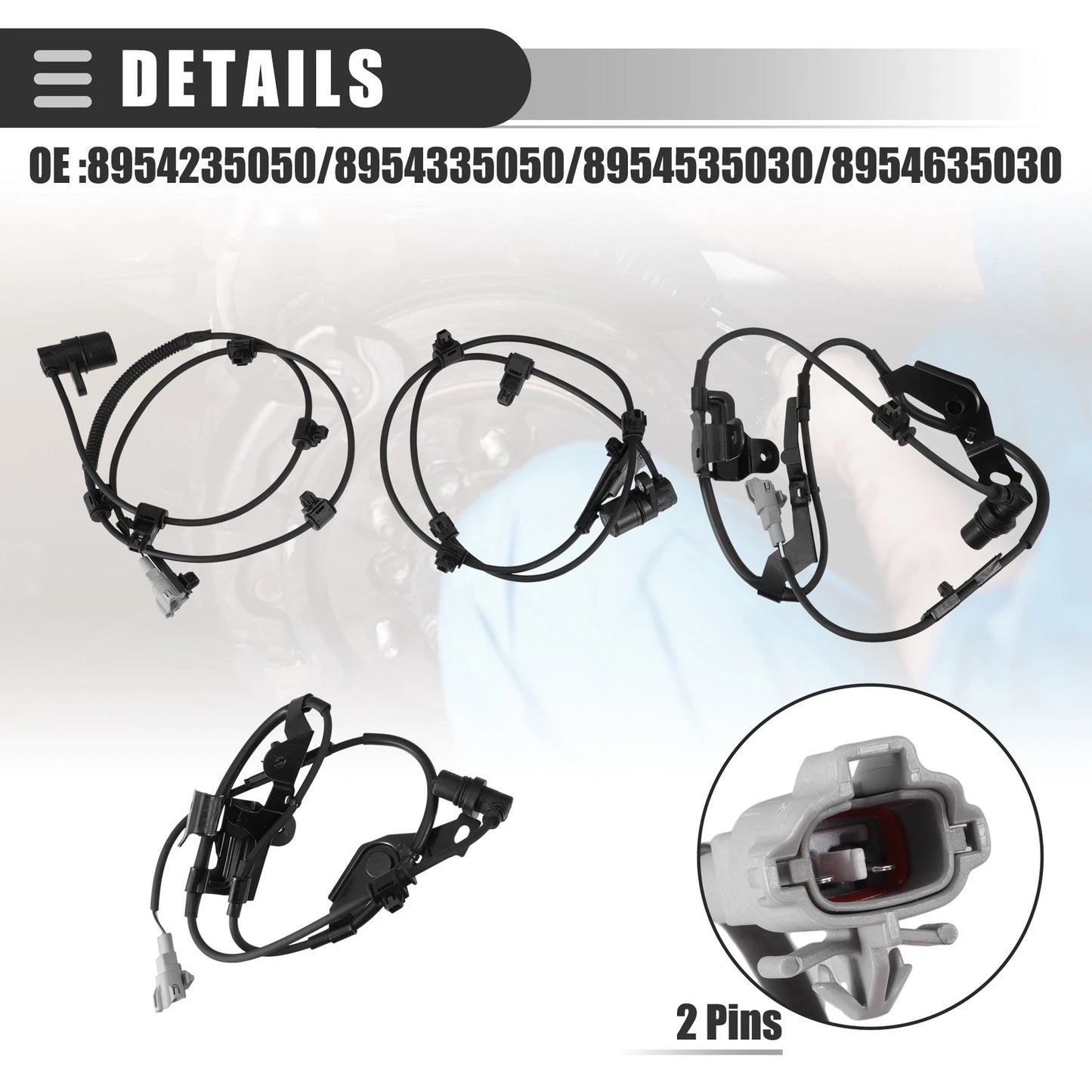 ABS Wheel Speed Sensor Set for Toyota 4Runner (1996-2002)