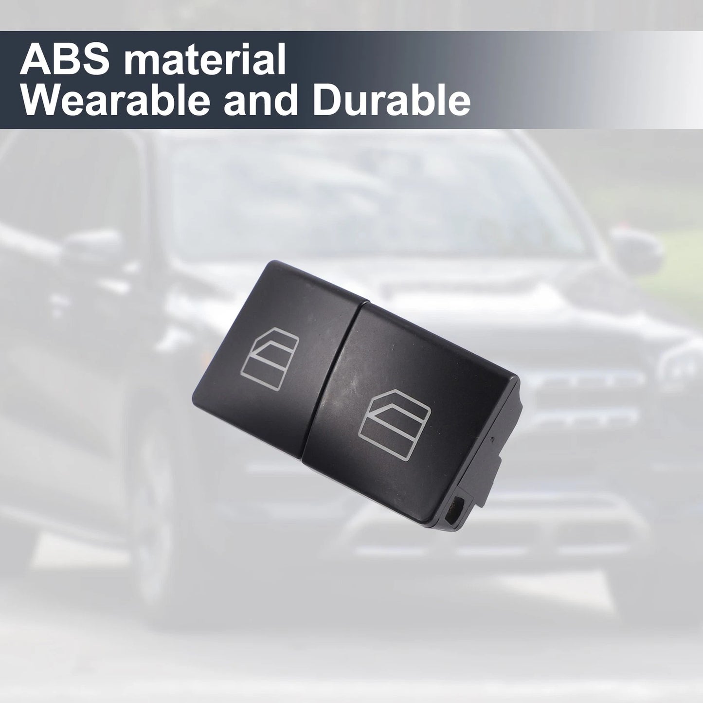 2 x Window Lift Switch Button Covers for Mercedes-Benz GLE500 (2016-2020)