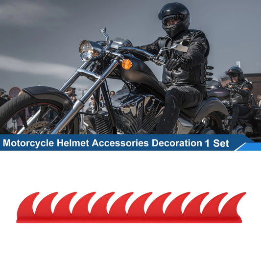 PU Glue / 1 Set / Bright Red Plastic Decoration for Motorcycle Helmet