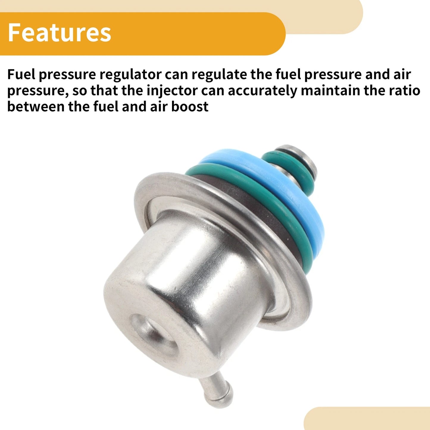 Fuel Pressure Regulator for Ford E-150 (2004) - 20-70 Psi Metal Component