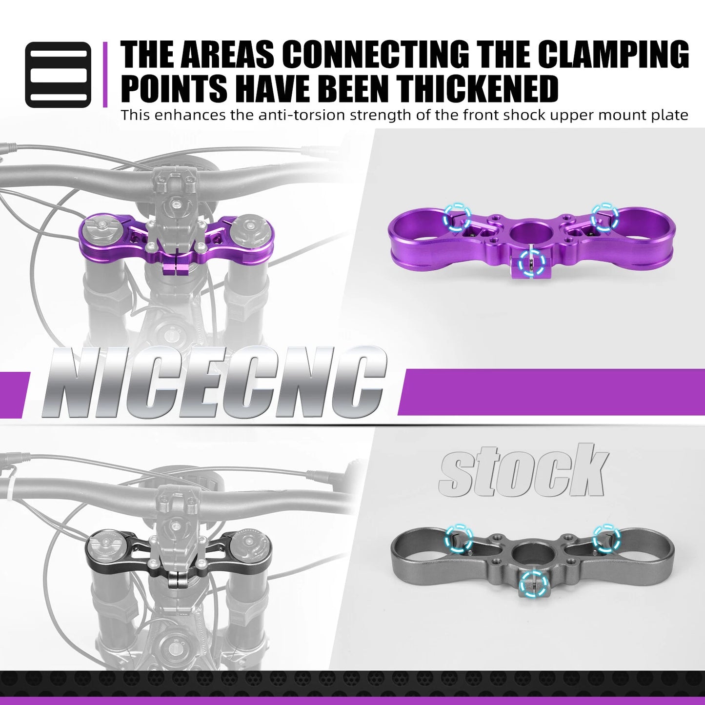 4.5 mm Upper Triple Clamp for Surron Light Bee S X (2018-2023)