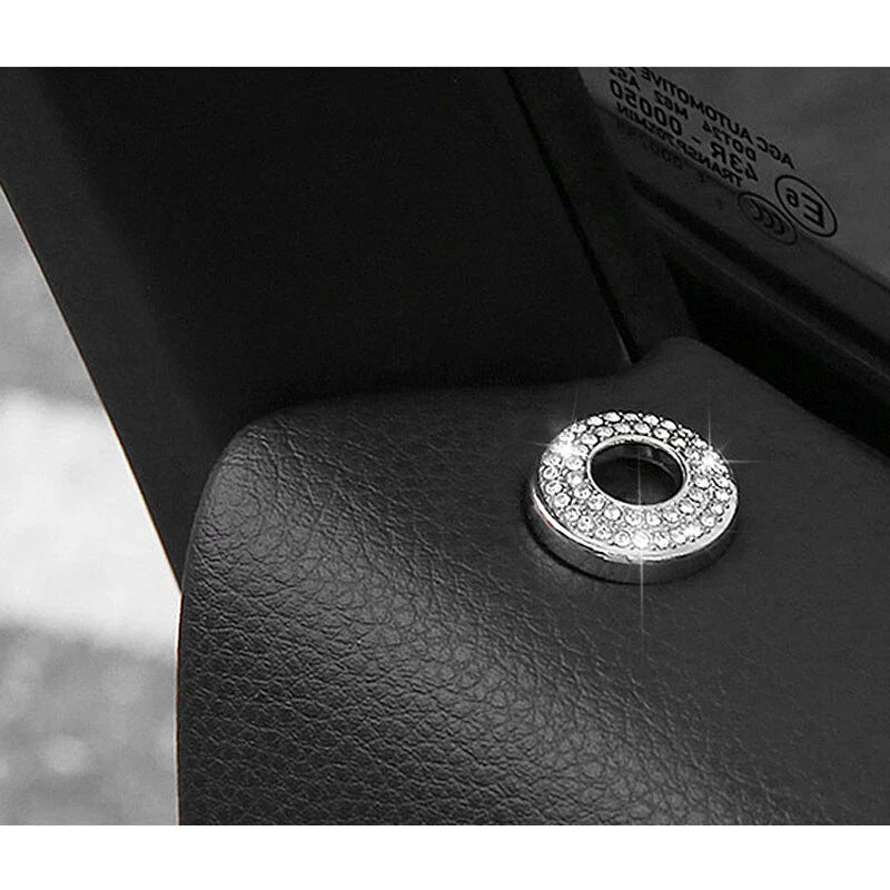 4pcs Crystal Door Lock Pin Cover Decor Trim Fit For Porsche Macan 2015-2020