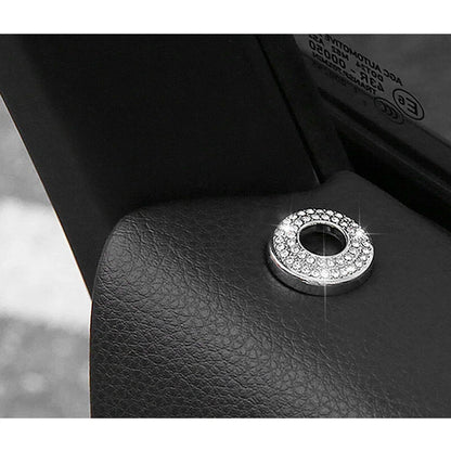 4pcs Crystal Door Lock Pin Cover Decor Trim Fit For Porsche Macan 2015-2020