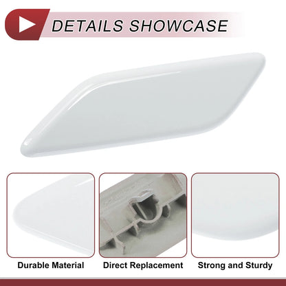 Front Left Washer Nozzle Cover for Honda CR-V (2015-2017) - White 1 Pcs