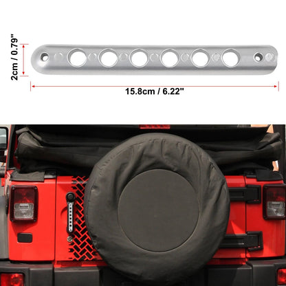5 x Silver Door Handle Tailgate Trim Covers for Jeep Wrangler JK (2007-2018)