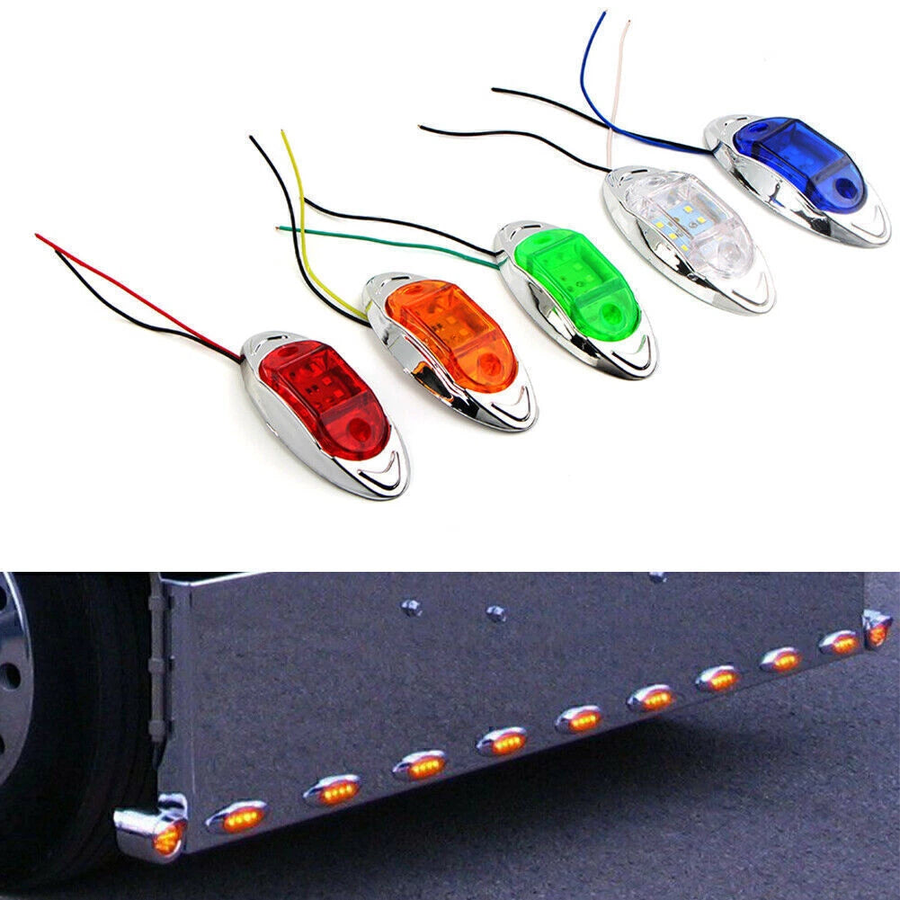 24V 6 x LED Indicator Light for Truck Trailer Side Marker Brake Warning Light
