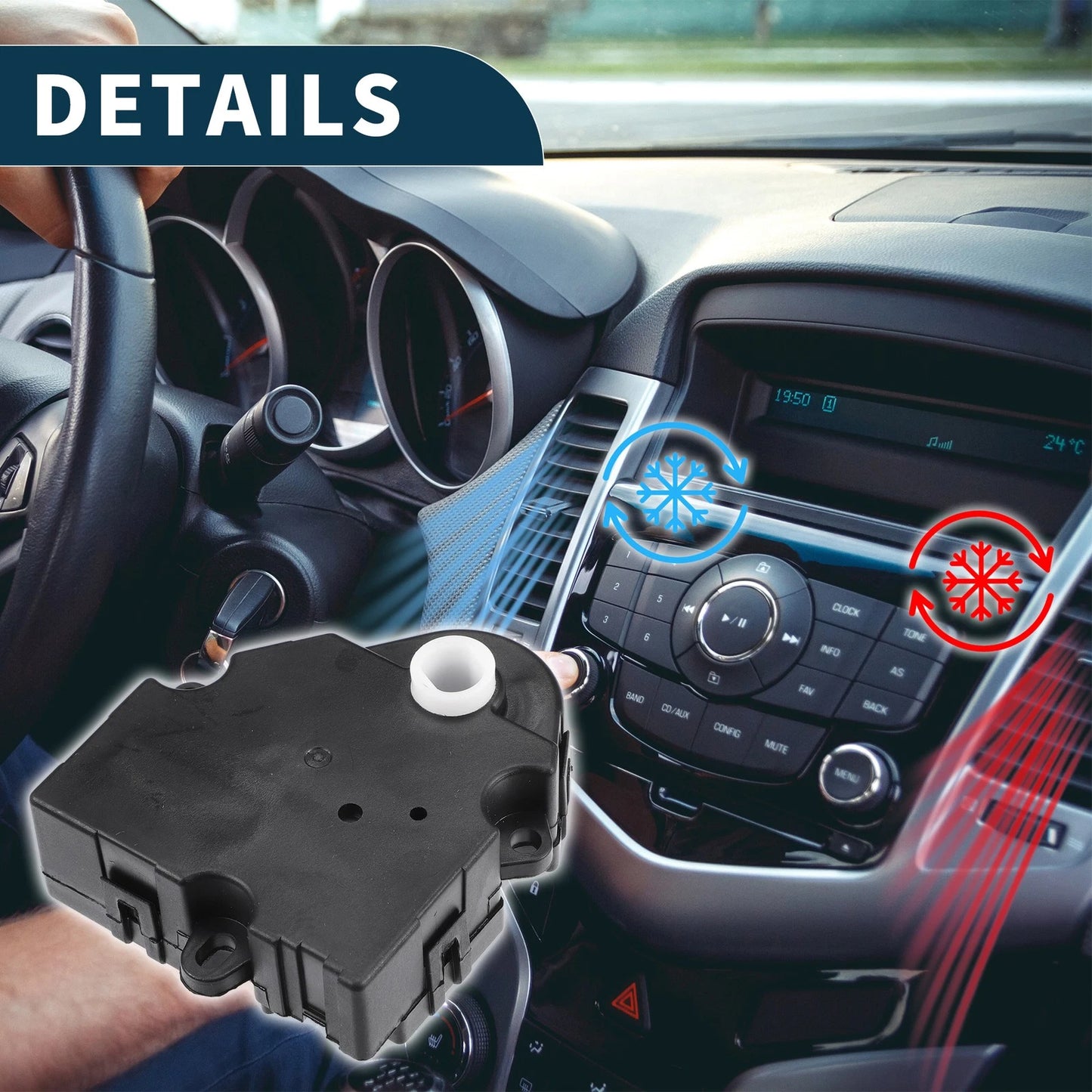 HVAC Heater Blend Door Actuator for Chevrolet Silverado (1999 - 2002)