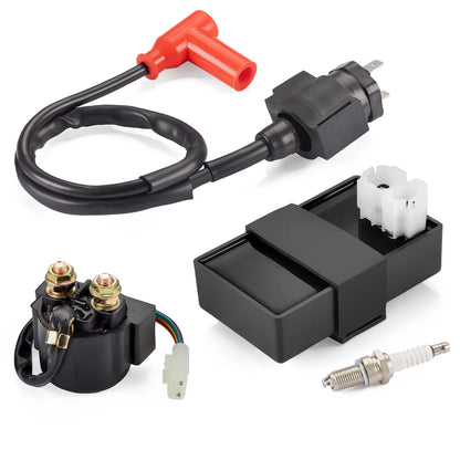 Starter Relay Solenoid, Ignition Coil, CDI Kit for Honda Foreman 400 (1995-2003)