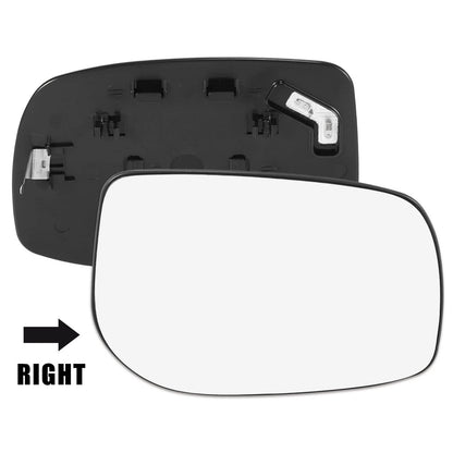 Right Side Heated Mirror Glass w/ Backing Plate for Toyota Yaris (2006-2011)