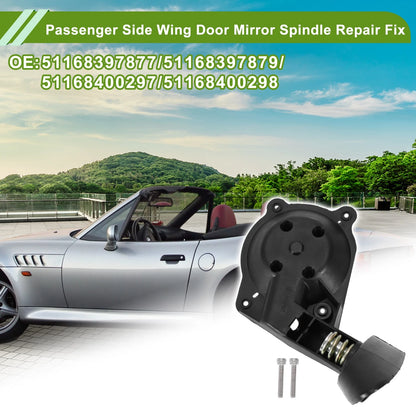 Exterior Passenger Side Wing Door Mirror Spindle Repair for BMW Z3 (1994-2002)
