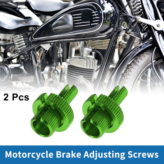 2 x Brake Lever Barrel Adjusters Screws M8 Green for Motorcycle