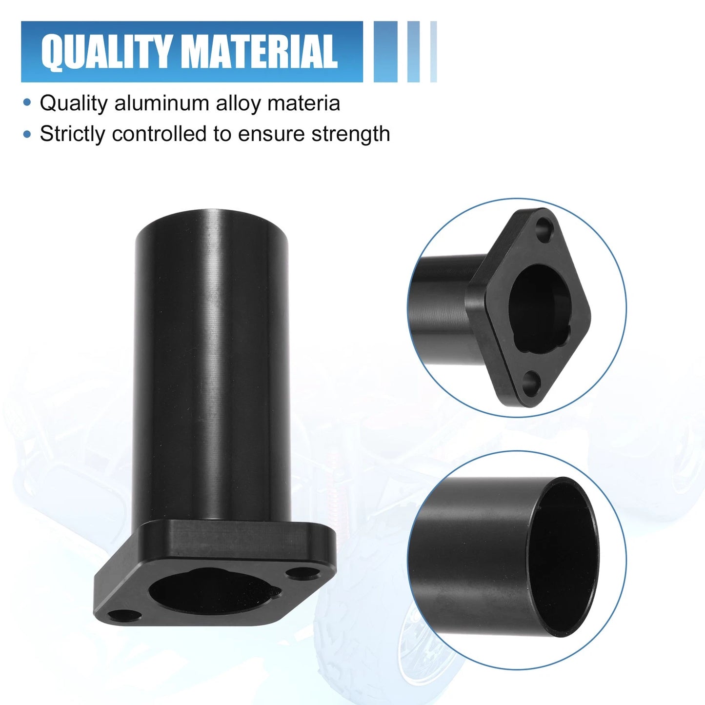 Universal Racing Intake Pipe for Mini Bike Go Kart - Black