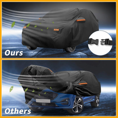 Waterproof All Weather Car Cover for Ford Puma (2019-2023) Black 210D-PU