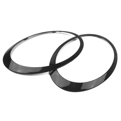 Headlight Frame Trim for Mini Cooper R55 R56 R57 (2007-2015) Gloss Black