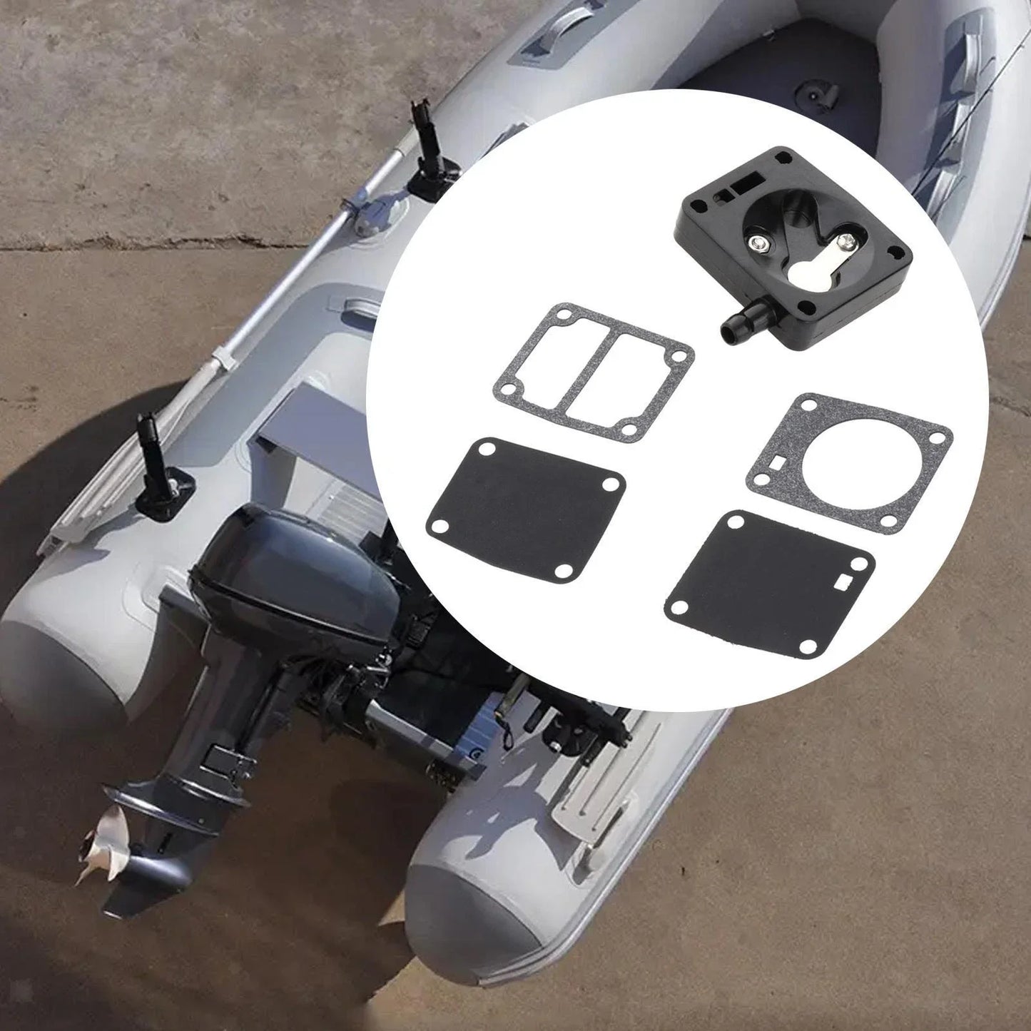 Fuel Pump Repair Kit for Marine Outboard Motors - 5x Durable Parts