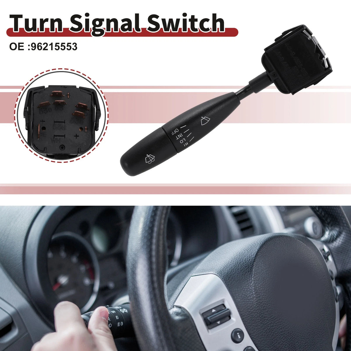 Turn Signal Switch for Peugeot 206 207 307 406 407 807 (2000-2014)