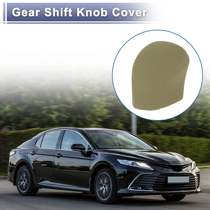 Beige Silicone Automatic Gear Shift Knob Cover for Toyota Camry (2018-2024)