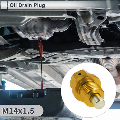 M14x1.5 Engine Oil Drain Plug with Gasket for Car Motorcycle Boat
