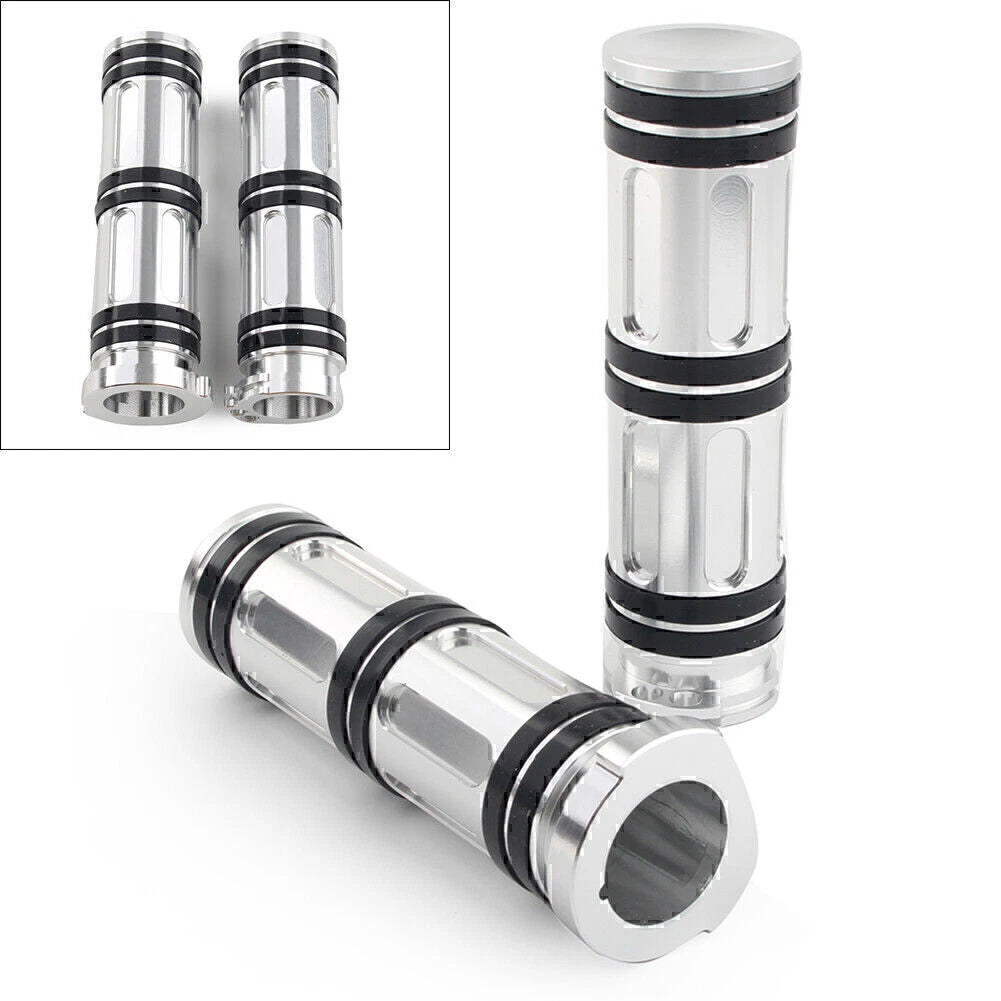 1" Aluminum Handlebar Hand Grips for Harley Sportster Dyna Softail Road King