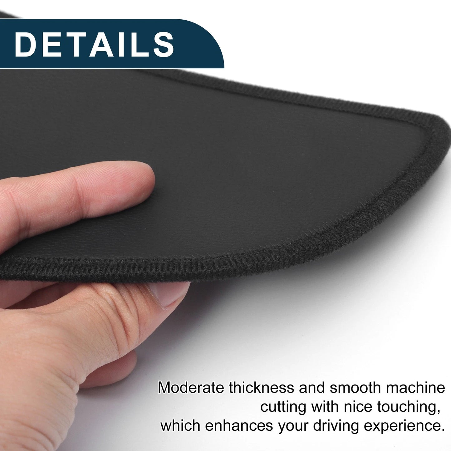 Car Door Anti Kick Pad Sticker Protector for Ford Edge (2015) - Black Set