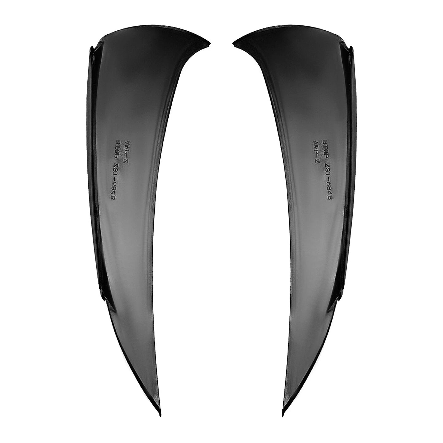 2 x Gloss Black Rear Side Spoiler Covers for Benz E-Class W214 (2024)