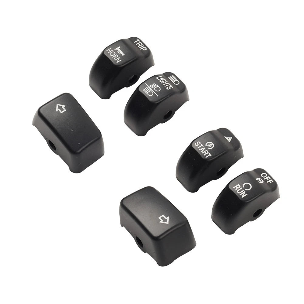6x Handlebar Control Switch Cap Button for Harley Sportster Iron 883 1200