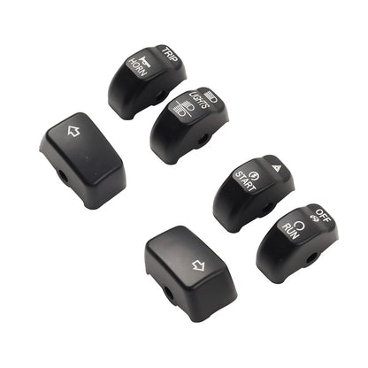 6x Handlebar Control Switch Cap Button for Harley Sportster Iron 883 1200