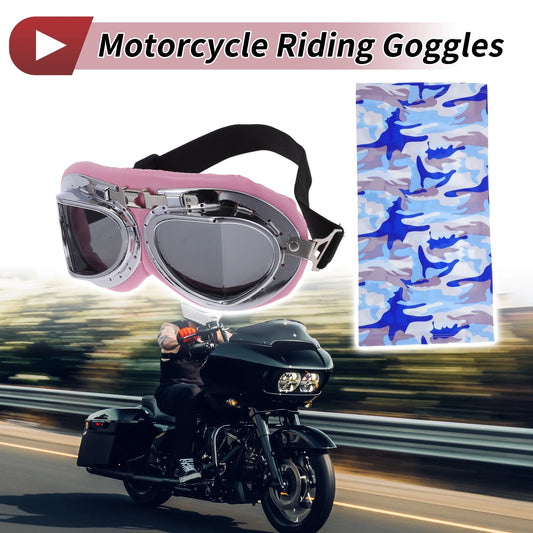 Set 1 Motorcycle Riding Goggles for PC Cycling Sunglasses