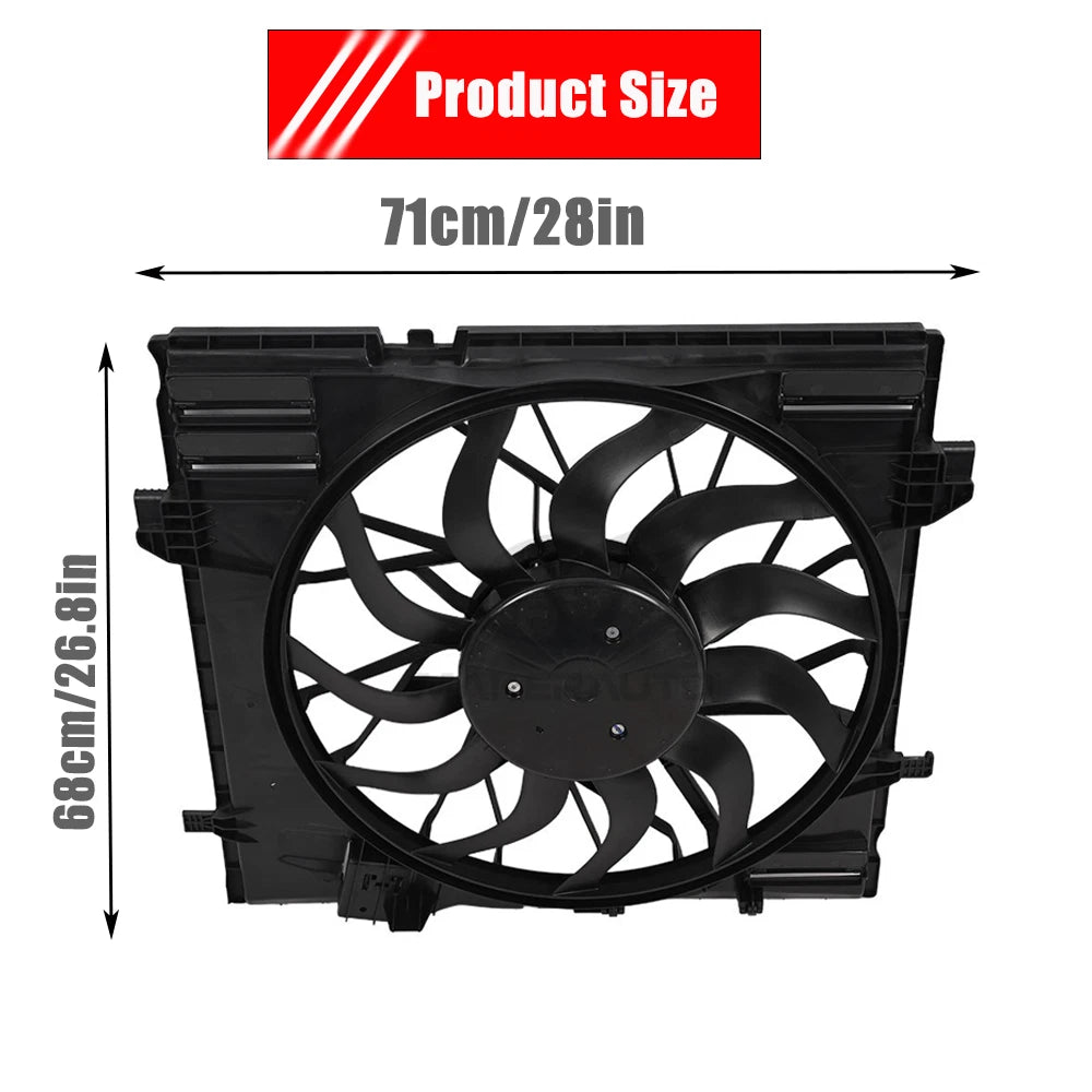 Radiator Fan for Mercedes M-Class ML 350 (2011–2015)