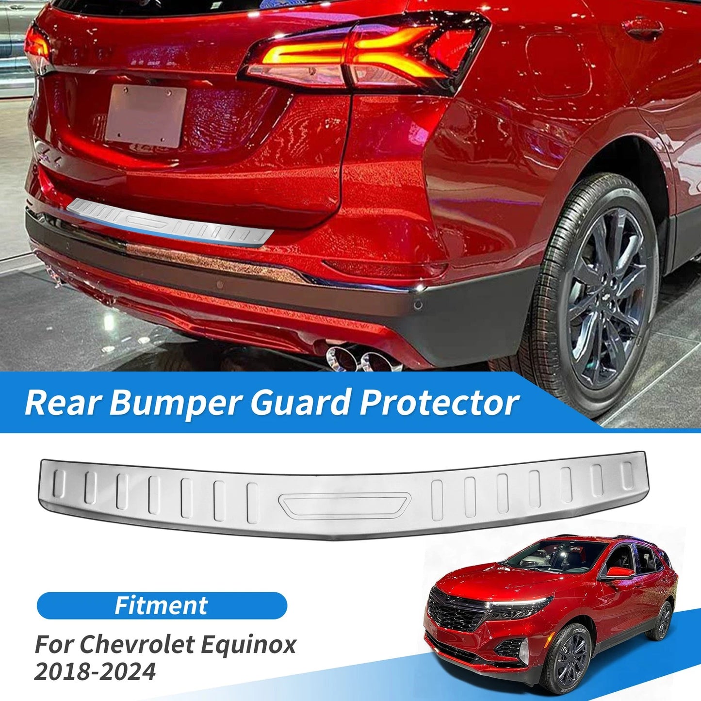Rear Bumper Guard & Door Entry Guard for Chevrolet Equinox (2018-2024)
