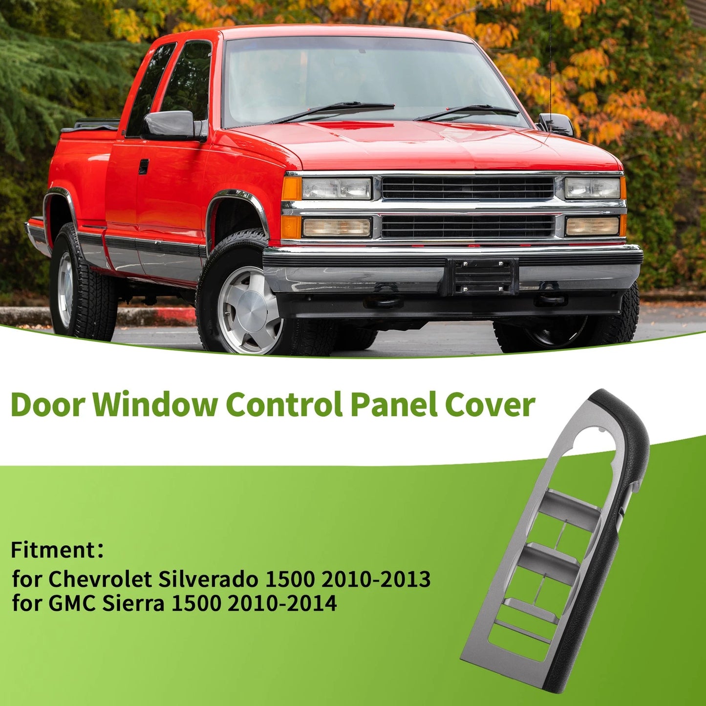 Bezel Cover Window Switch for Chevrolet Silverado 1500 (2010-2013)