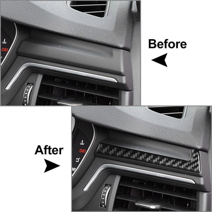 Carbon Fiber Black Navigation Frame Cover Trim for Audi A4 A5 S4 S5 RS4 RS5