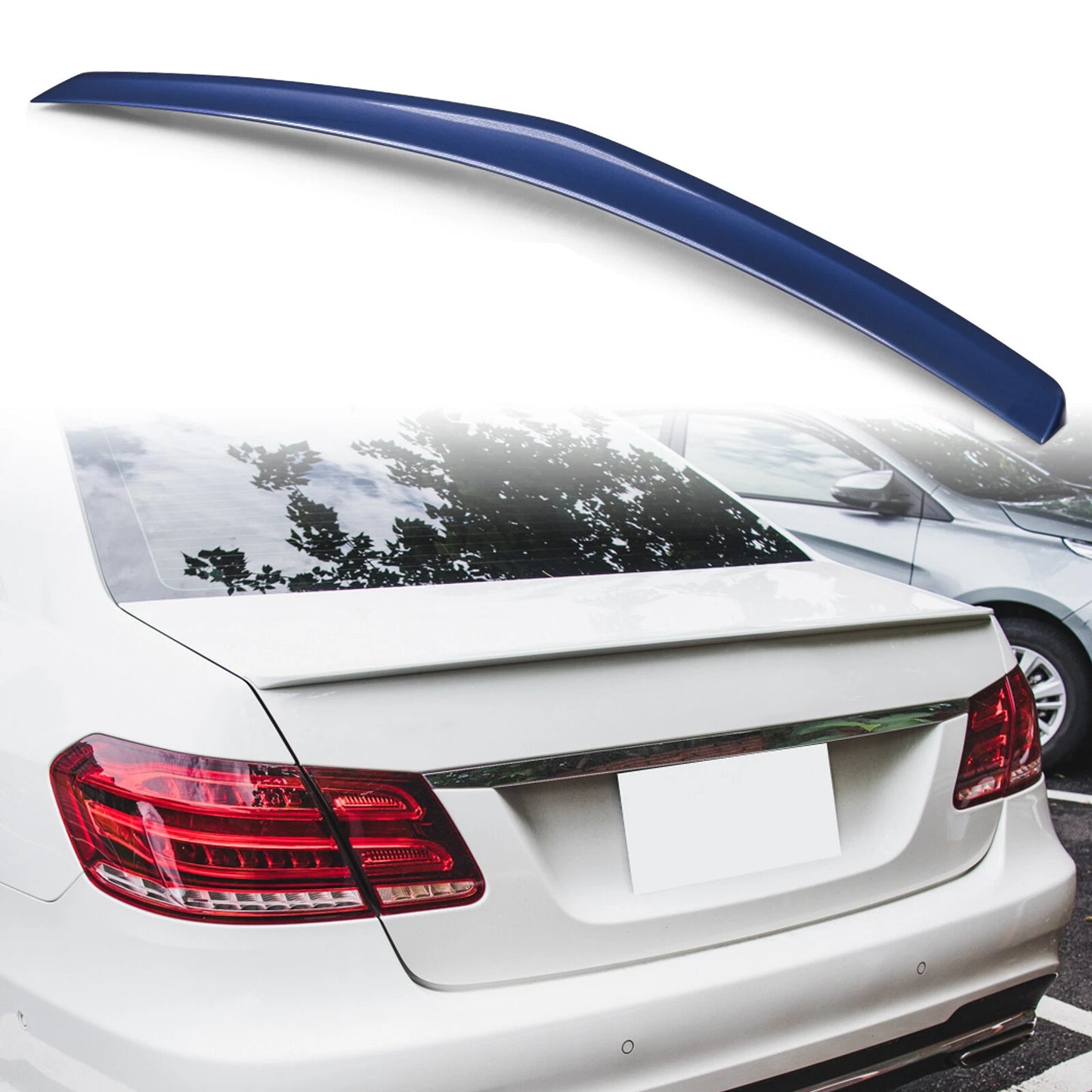 Cavansite Blue Rear Boot Spoiler for Mercedes Benz W212 E350 (2010-2016)