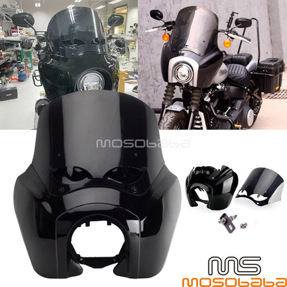 12'' Windshield Headlight Fairing for Harley Low Rider FXLR (2018-2020)
