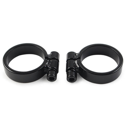 Black Exhaust Port Clamps for Harley XL Ironhead Sportster (1957-1985)