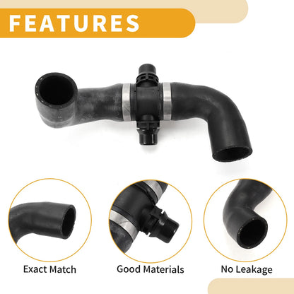 Heater Hose for BMW 528i xDrive 2.0L Rubber Black (2012-2014) 1 x Pcs