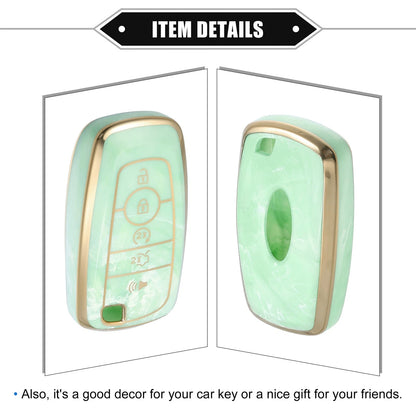 Key Fob Cover for Ford Smart Key 5 Button - Durable TPU Green