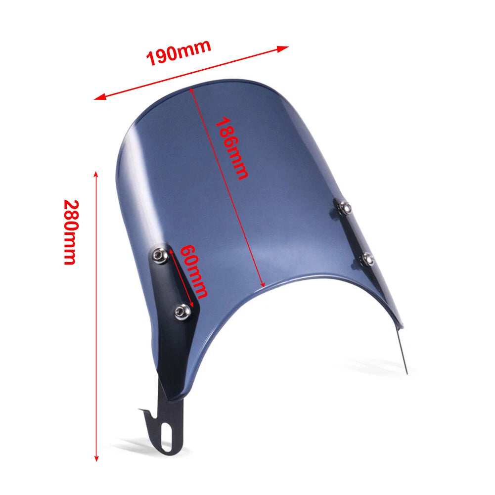 5-7'' Headlight Windscreen Fairing Clear for Suzuki Yamaha