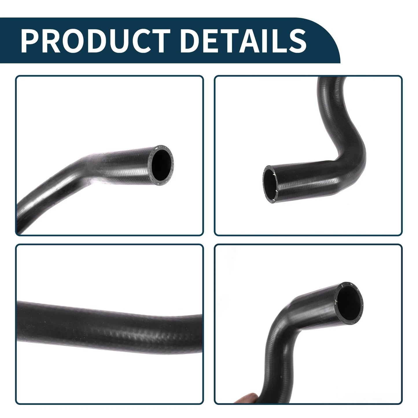 Radiator Hose for Volvo S80 (1998-2001) Rubber Black 1 Pcs