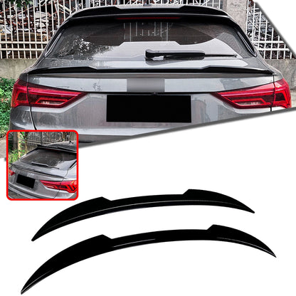 1x Rear Spoiler Lip for Audi Q3 Sportback (2019-2024) Gloss Black