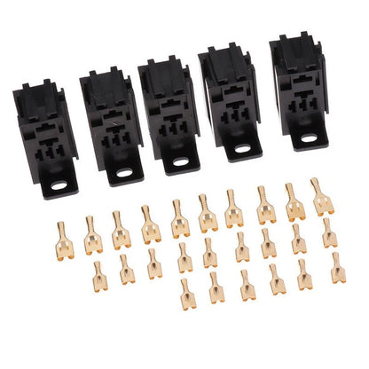 5pcs 12V/24V 60AMP 5-Pin Relay Socket