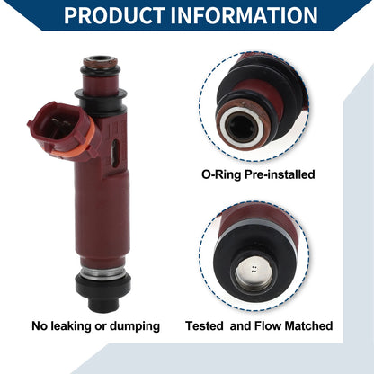 Fuel Injector BP4W-13-250 for Mazda Miata 1.8 (1999-2001) 1 Pc Wine Red