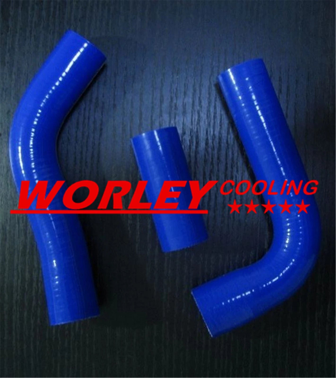 44mm Aluminum Radiator & Blue Hoses for Toyota Hilux LN106 LN111 (1988-1997)